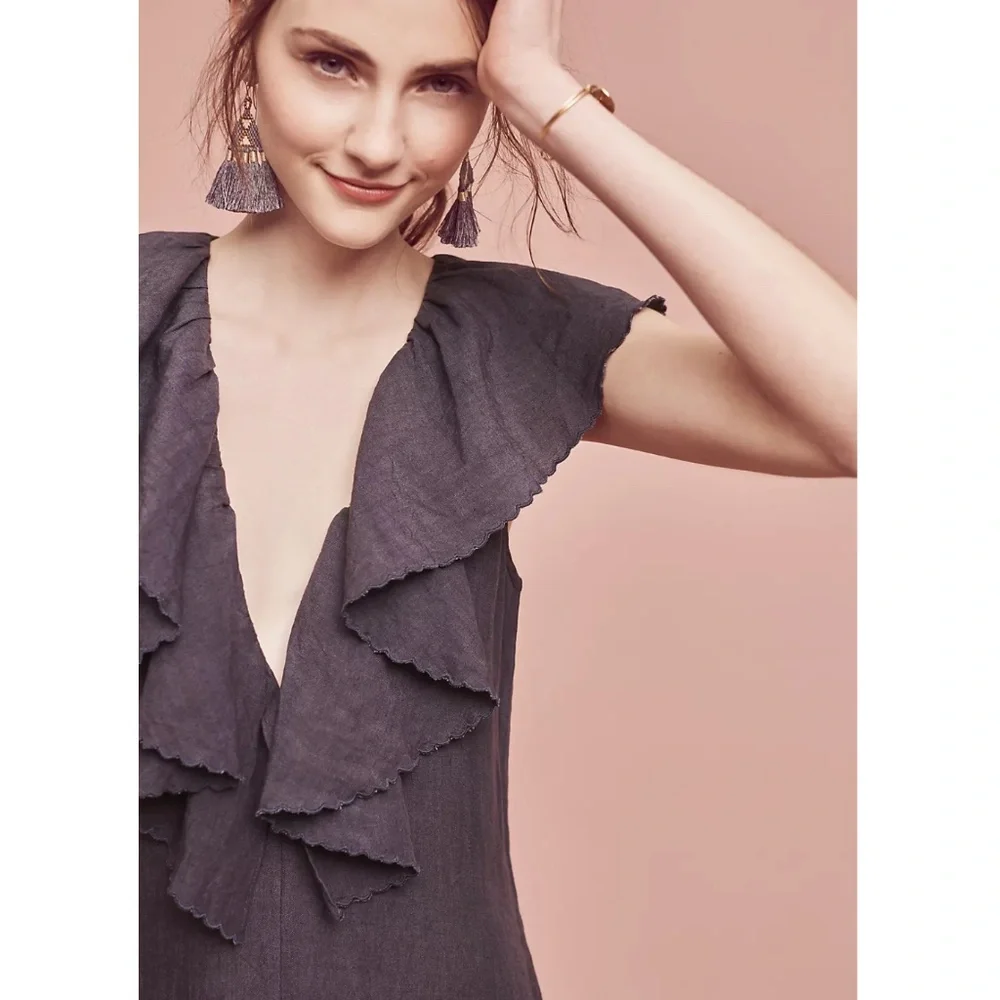 Anthropologie | Cascada Linen-Blend Jumpsuit by Maria Stanley NWOT | Size S - Picture 2 of 7